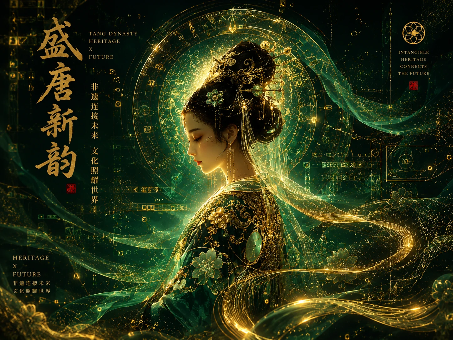 未来东方海报生成主视觉